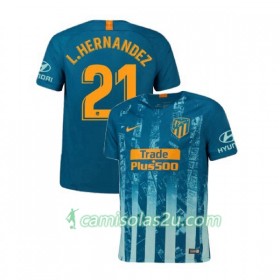 Camisolas de Futebol Atlético Madrid Lucas Hernandez 21 Equipamento 3ª 2018/19 Manga Curta